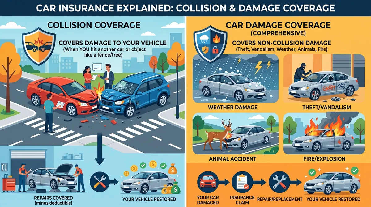 Покрытие повреждений автомобиля