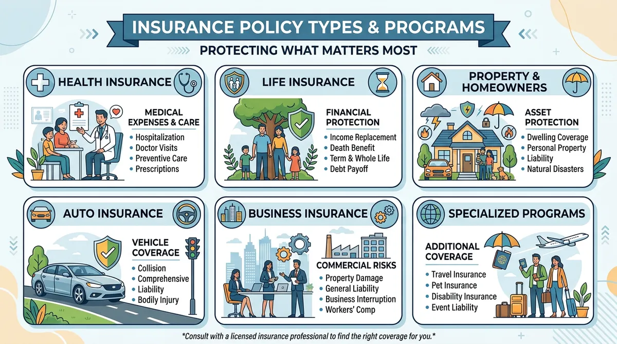 Типы страховых полисов